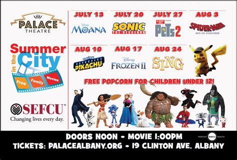 Palace Theatre announces free summer movie lineup